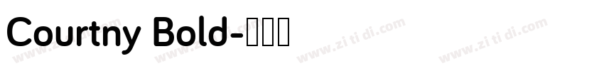 Courtny Bold字体转换